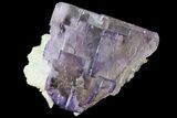 Lustrous Purple Cubic Fluorite Crystals - Morocco #80344-1